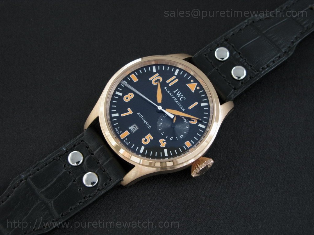 Big Pilot 2nd Edition Rose Gold Black/Orange Dial