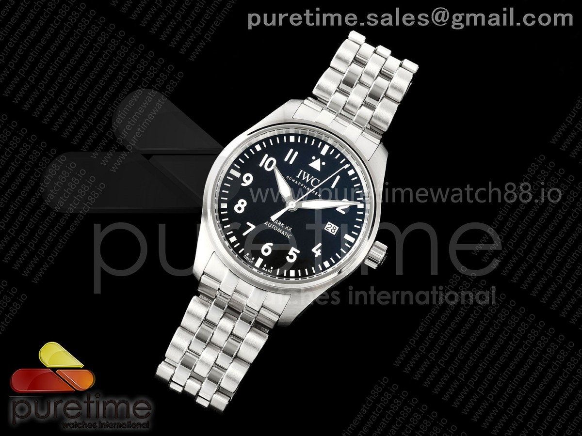 Mark XX MZF 1:1 Best Edition Black Dial on SS Bracelet A2892