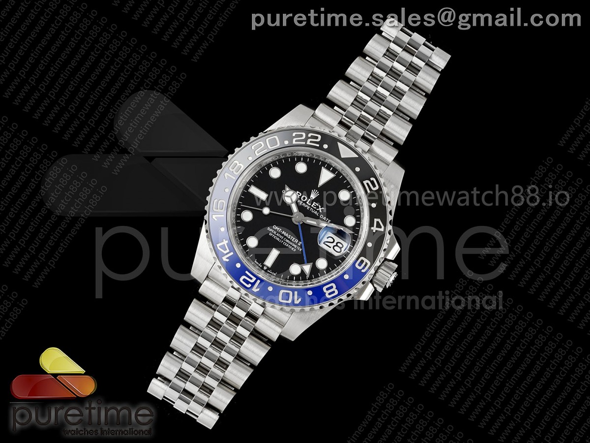 GMT-Master II 126710 BLNR 904L Steel Clean Plus 1:1 Best Edition on Jubilee Bracelet DD3285-FS