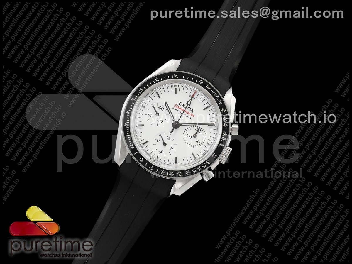 Speedmaster SS N1F Best Edition White Dial on Black Rubber Strap A3861