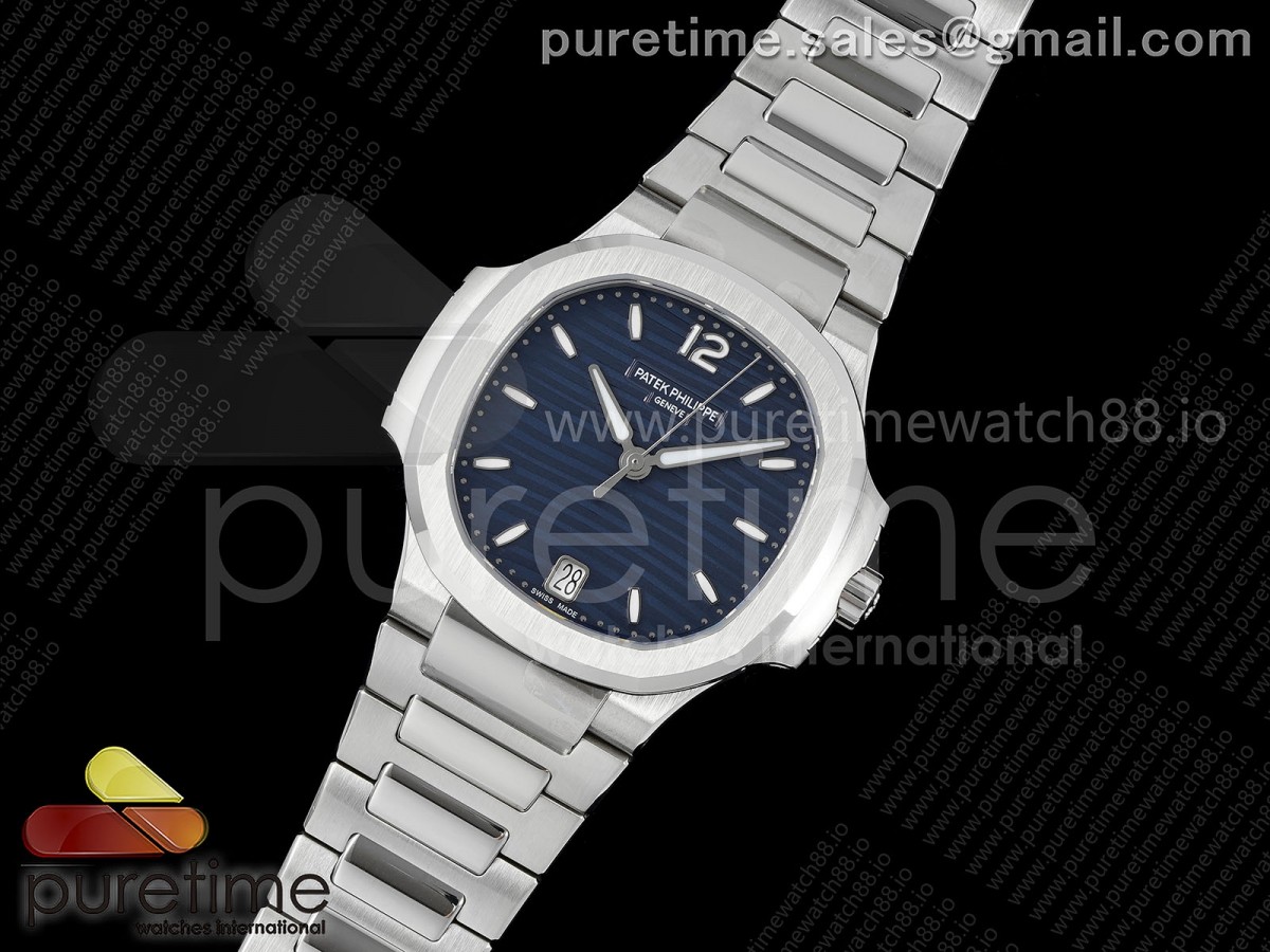 Nautilus 7118 Ladies DDF 1:1 Best Edition Blue Dial on Bracelet DD324 Super Clone