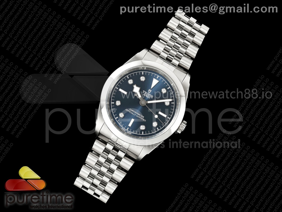 Black Bay One 41 SS HTF 1:1 Best Edition Blue Diamonds Dial on SS Bracelet A26J
