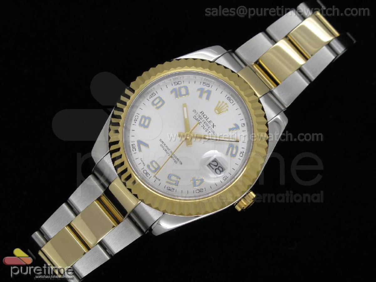 Date Just II 41mm SS/YG White Dial Numeral Marker SS/YG Oyster Bracelet