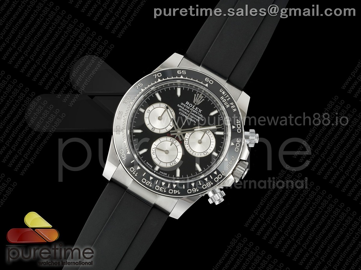 Daytona 126519 ERF Best Edition Black/Silver Dial on Oysterflex Strap JH4131 (Free Sprung)