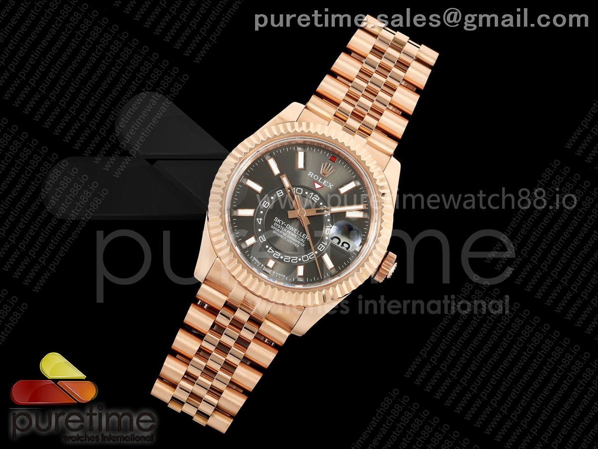 Skydweller 336935 RG Noob 1:1 Best Edition Gray Dial on RG Jubilee Bracelet A9002 V2