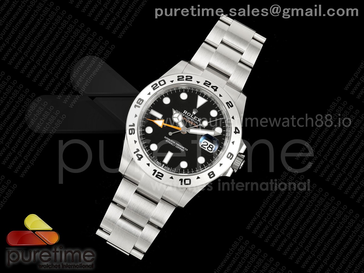 Explorer II 42mm 226570 904L SS Clean Plus 1:1 Best Edition Black Dial on Bracelet JH3285-2