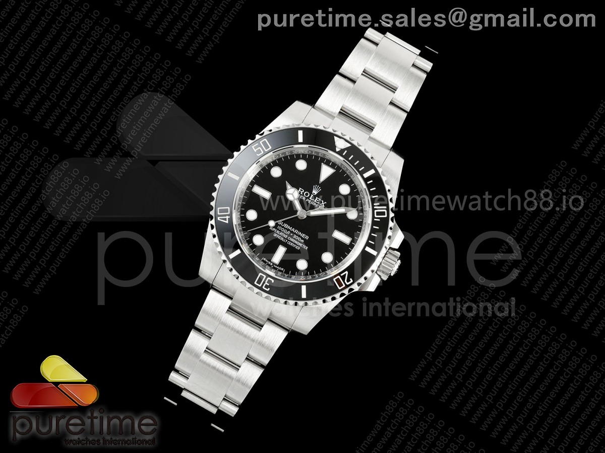 Submariner 114060 LN Black Ceramic EWEF 1:1 Best Edition on SS Bracelet SH3130