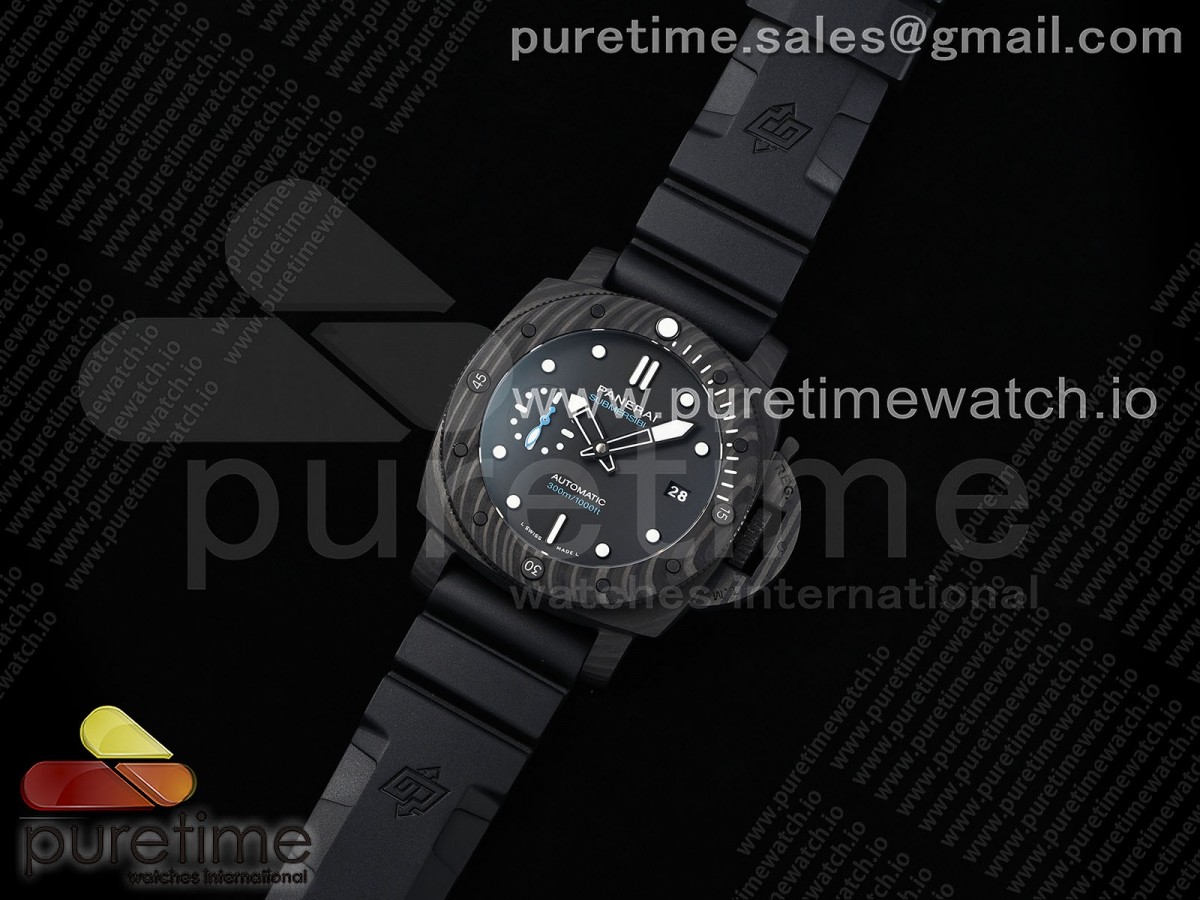 PAM2231 Carbotech 42mm VSF Best Edition Black Dial on Rubber Strap P.900 Clone