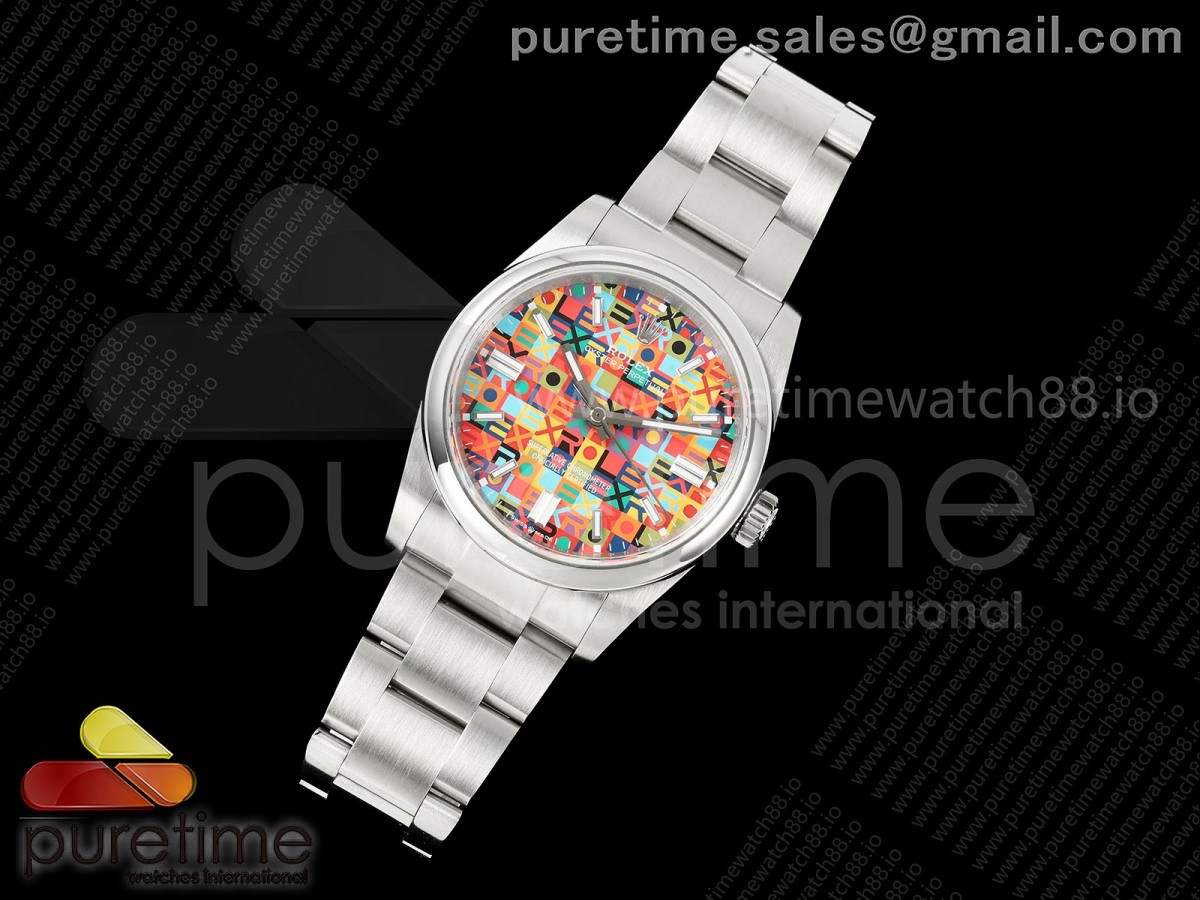 Oyster Perpetual 126000 36mm QF 1:1 Best Edition 904L Steel Anniversary Dial JH3230 Free Sprung