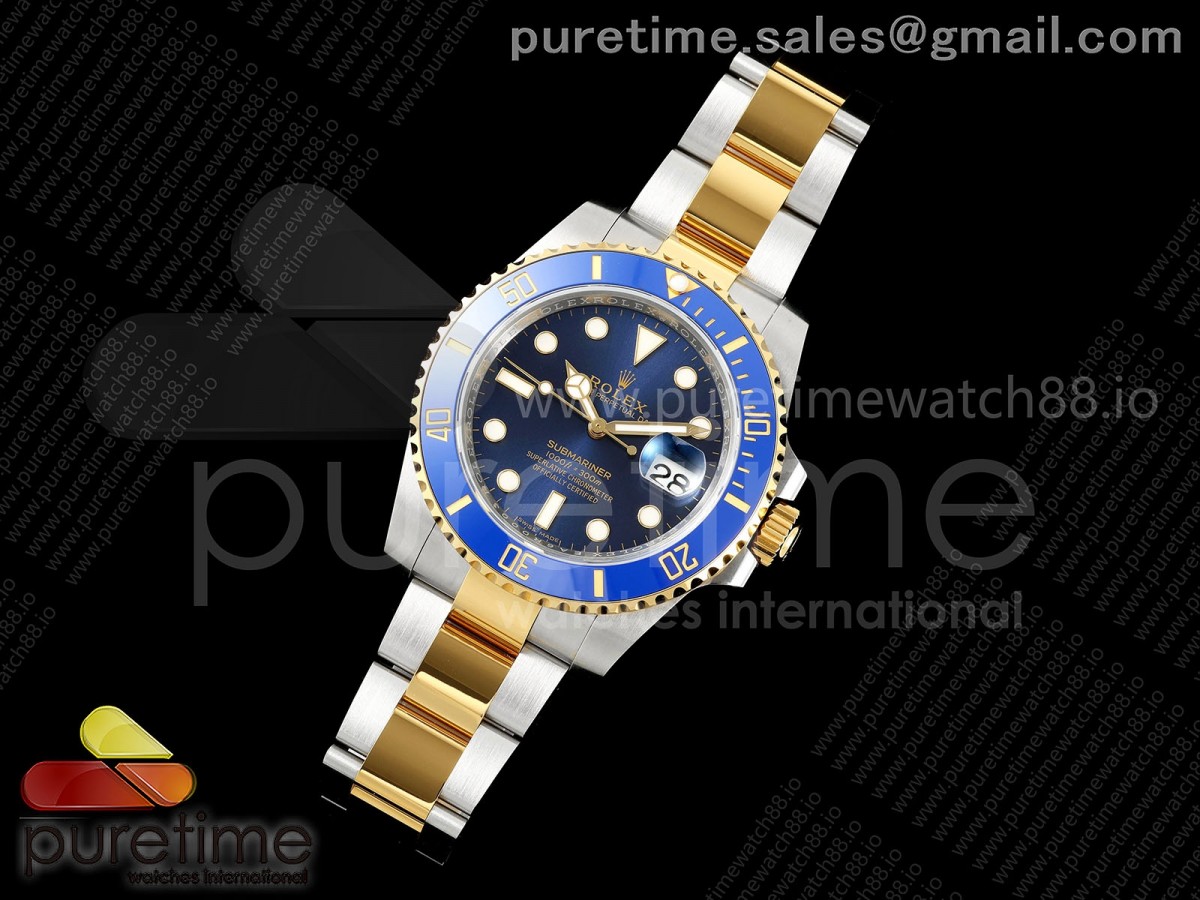 Submariner 116613 LB Blue Ceramic EWEF 1:1 Best Edition on SS/YG Bracelet SH3135