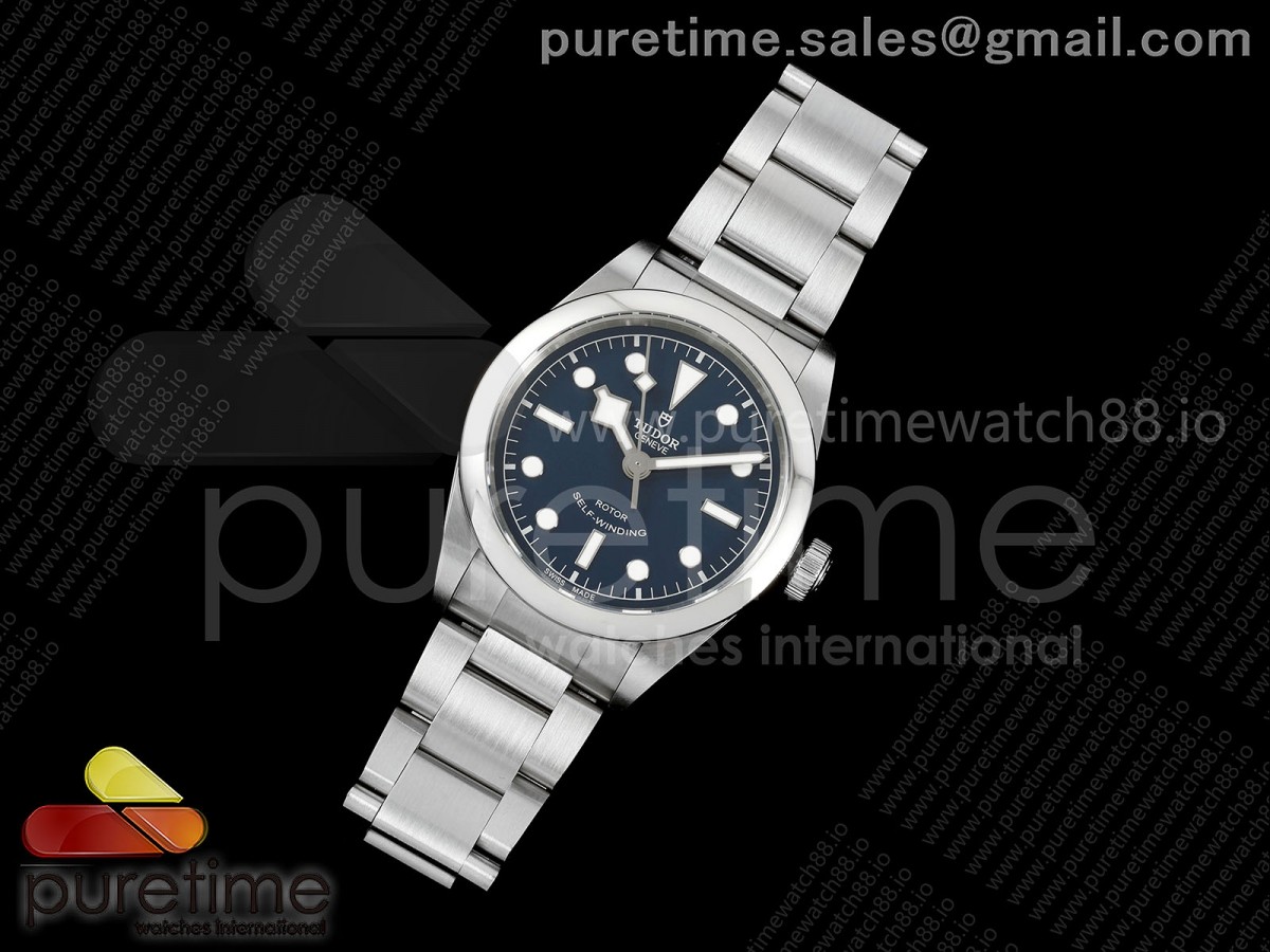 Black Bay 36mm SS KRF 1:1 Best Edition Blue Dial on SS Bracelet A2824