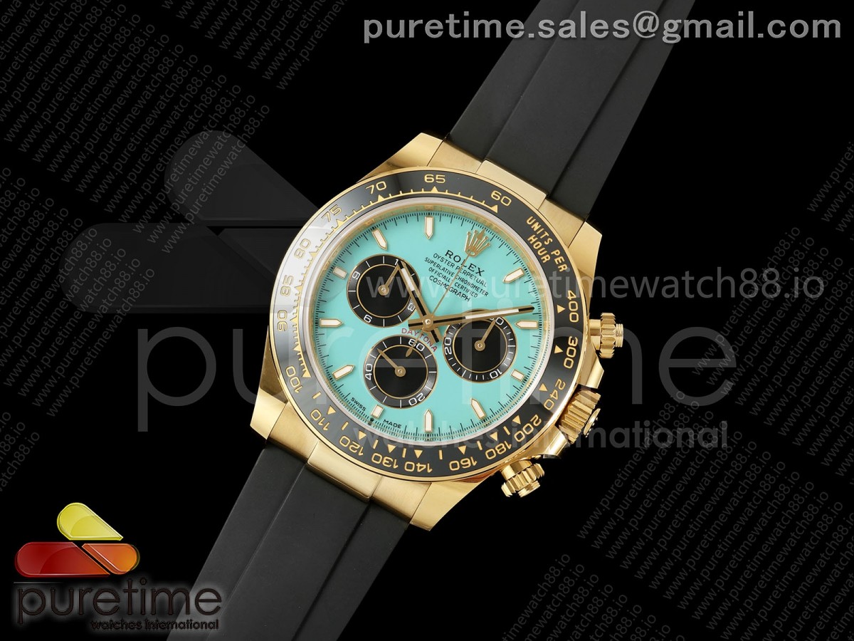 Daytona 126518 WF 1:1 Best Edition Turquoise Dial on Oysterflex Strap JH4131 (Free Sprung)