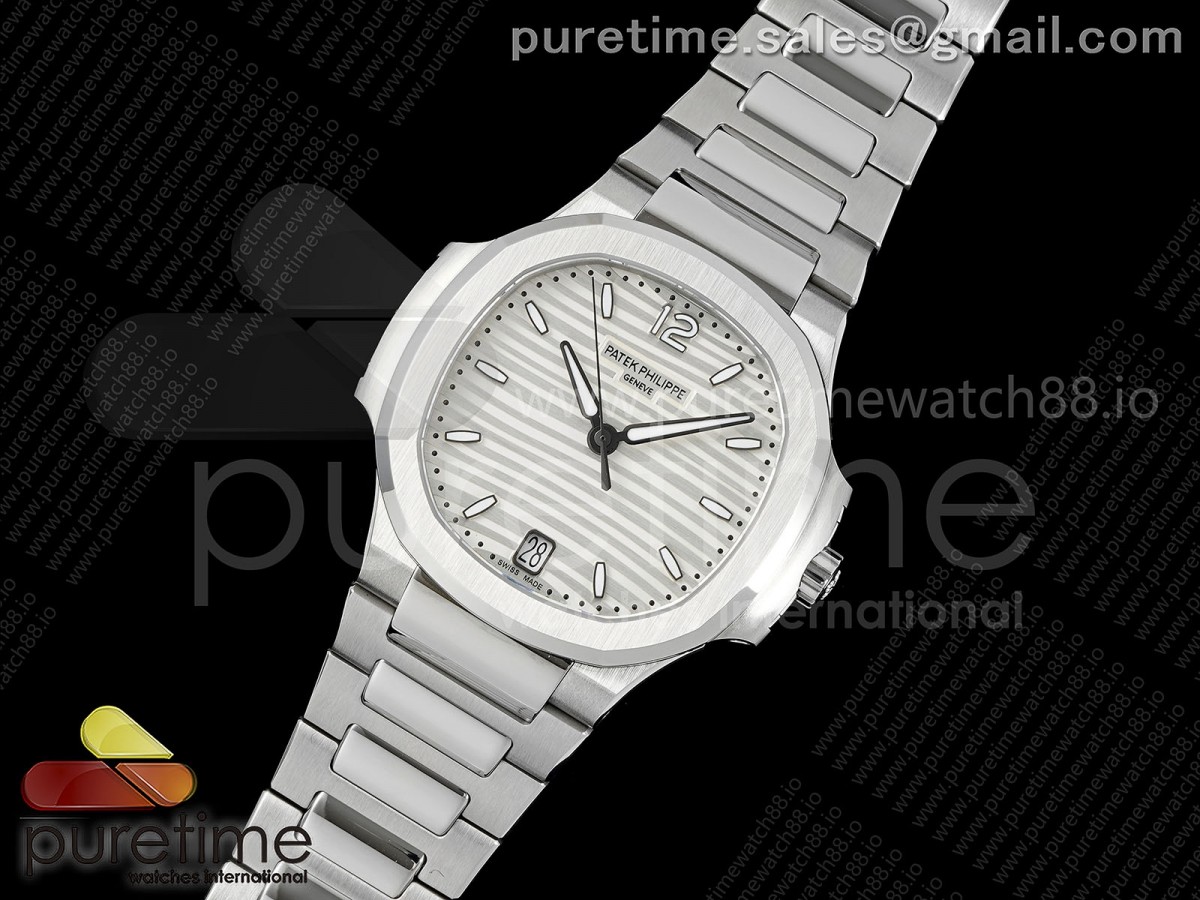 Nautilus 7118 Ladies DDF 1:1 Best Edition Silver Dial on SS Bracelet DD324 Super Clone