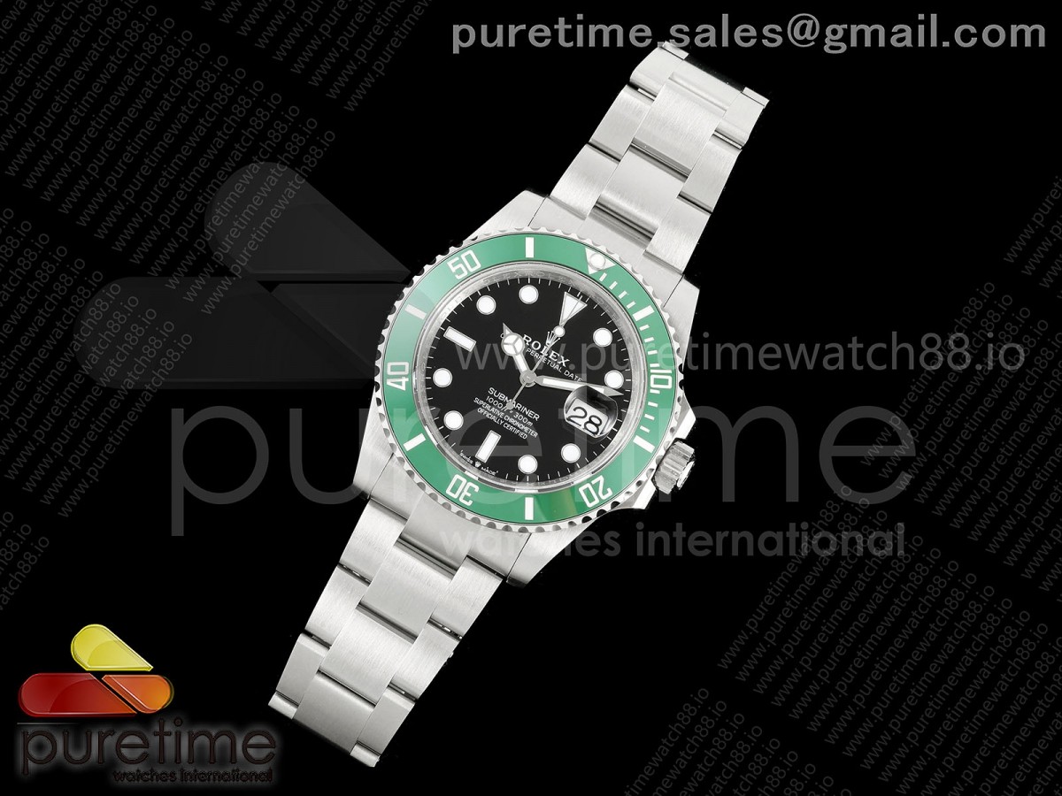 Submariner 41mm 126610 LV Kermit QF 1:1 Best Edition 904L SS Case and Bracelet VR3235