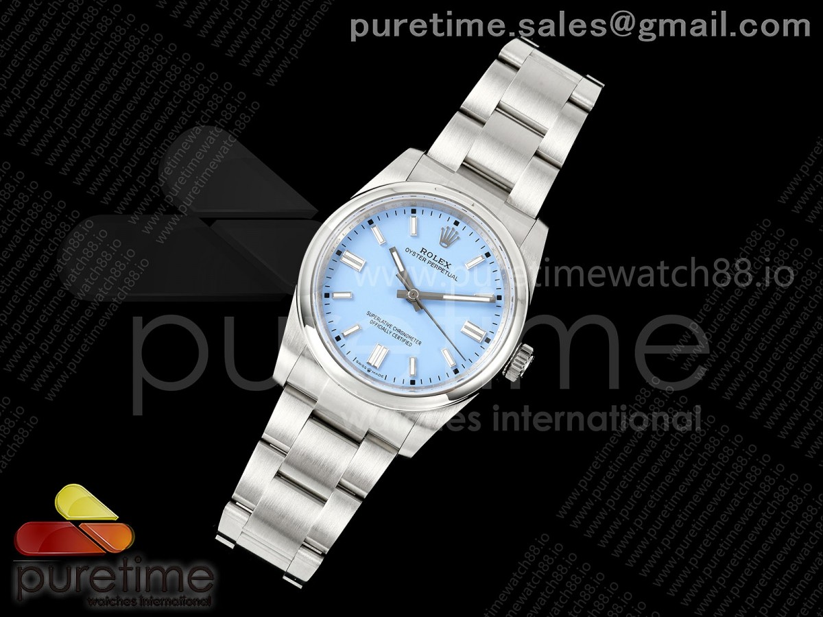 Oyster Perpetual 126000 36mm QF 1:1 Best Edition 904L Steel Lavender Dial JH3230 Free Sprung