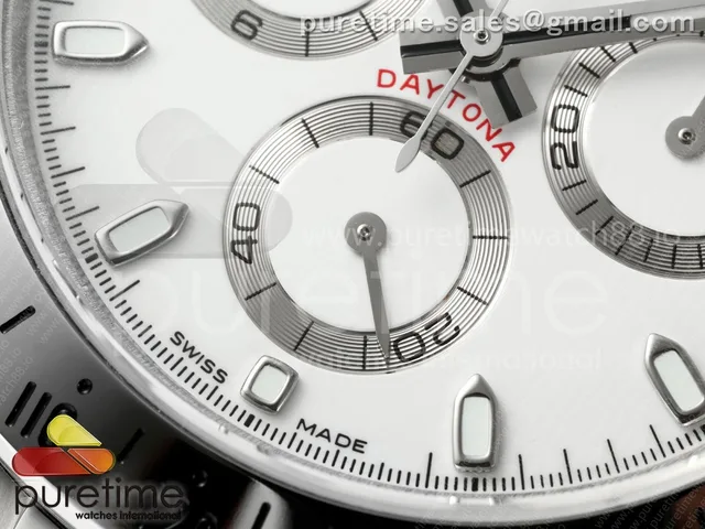 Daytona 116520 UFO 1:1 Best Edition White Dial on Braclet UF4130 (Free Sprung) — photo 6