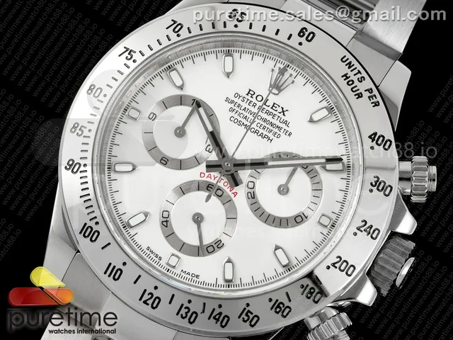 Daytona 116520 UFO 1:1 Best Edition White Dial on Braclet UF4130 (Free Sprung) — photo 2