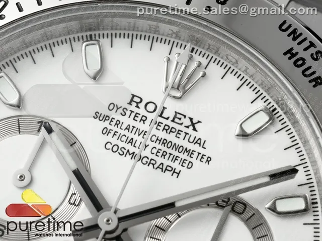 Daytona 116520 UFO 1:1 Best Edition White Dial on Braclet UF4130 (Free Sprung) — photo 4