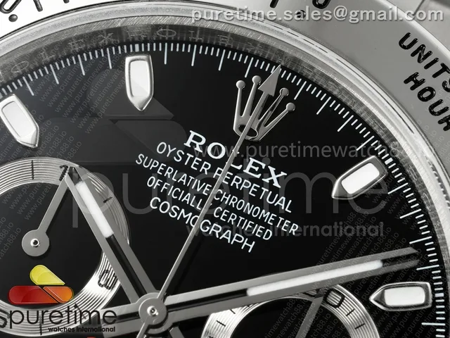 Daytona 116520 UFO 1:1 Best Edition Black Dial on Braclet UF4130 (Free Sprung) — photo 4