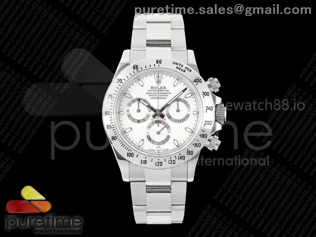 Daytona 116520 UFO 1:1 Best Edition White Dial on Braclet UF4130 (Free Sprung) — photo 8