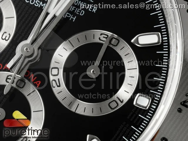 Daytona 116520 UFO 1:1 Best Edition Black Dial on Braclet UF4130 (Free Sprung) — photo 5
