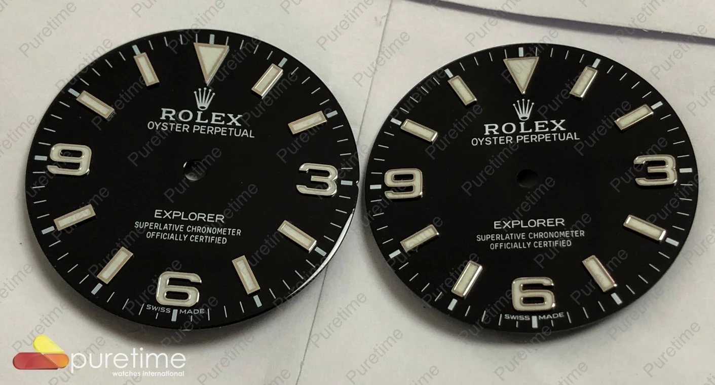 Rolex - ARF 904L Explorer I 214270 Rep Dial vs Gen Dial — photo 2