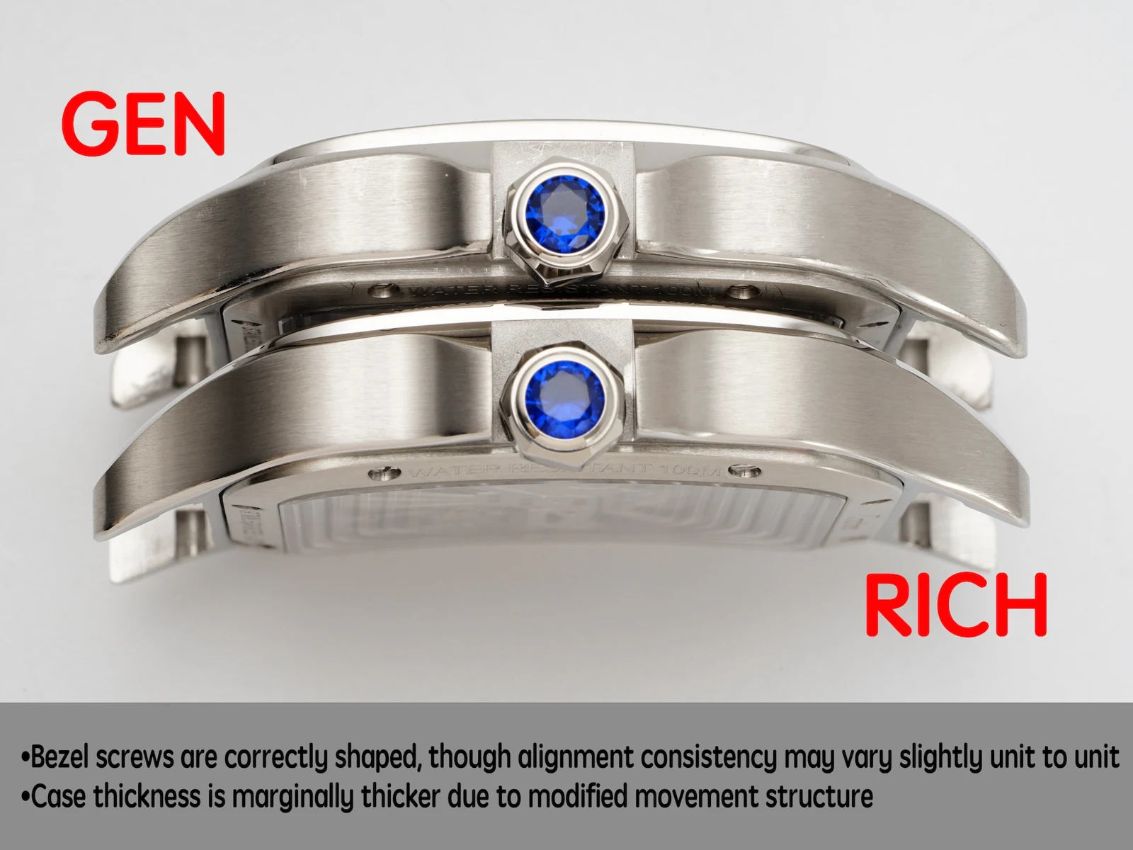 Cartier Santos Skeleton RICH vs GEN — photo 4